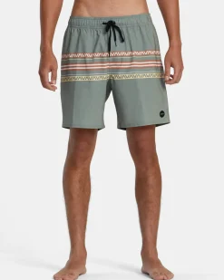 RVCA Boardshorts / Trunks|16"-17" Outseam>ATLAS ELASTIC WAIST 17" BOARDSHORTS