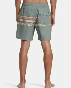 RVCA Boardshorts / Trunks|16"-17" Outseam>ATLAS ELASTIC WAIST 17" BOARDSHORTS