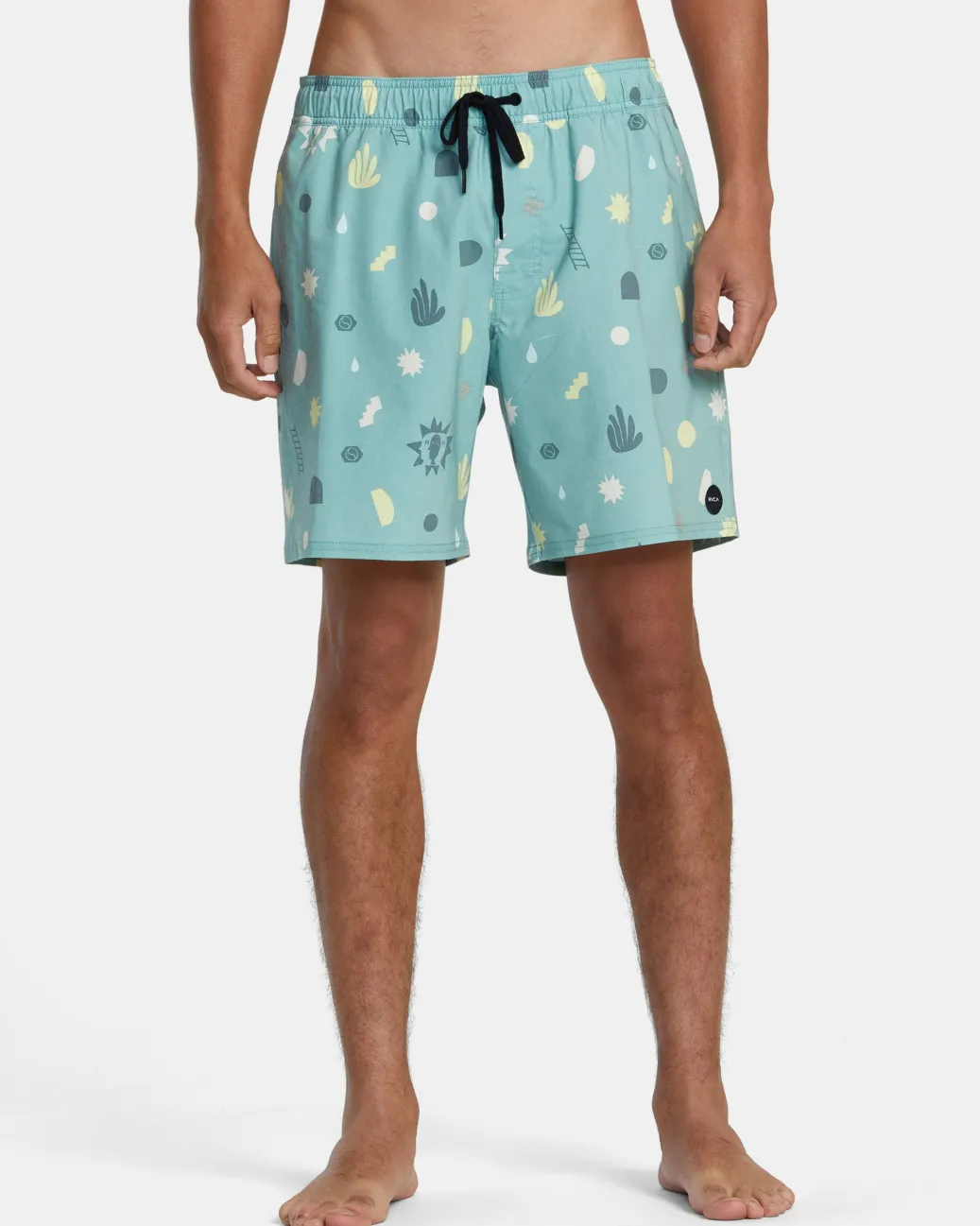 RVCA 16"-17" Outseam>ATLAS ELASTIC WAIST 17" BOARDSHORTS