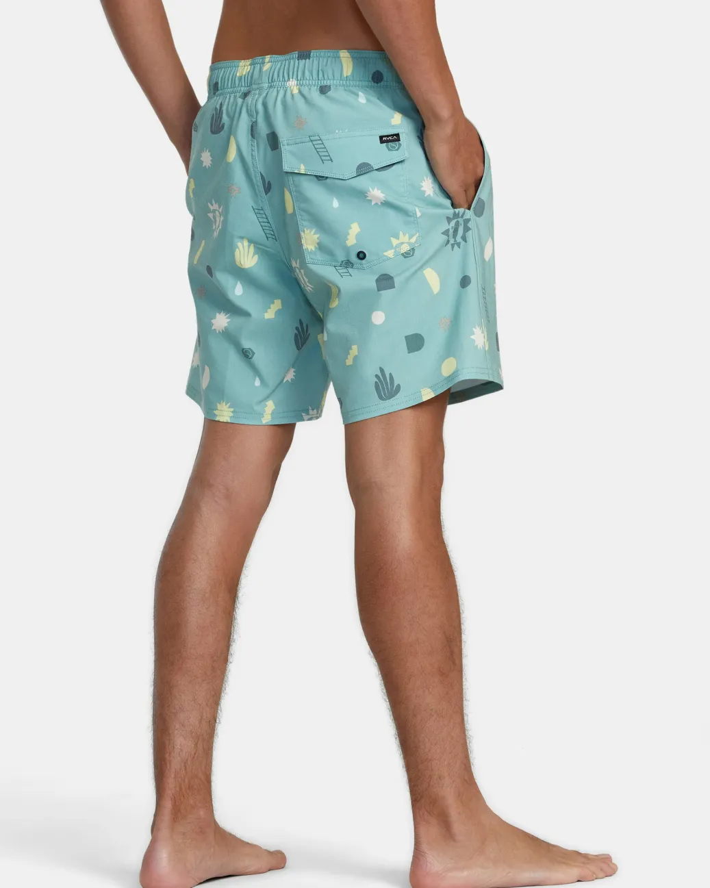 RVCA 16"-17" Outseam>ATLAS ELASTIC WAIST 17" BOARDSHORTS