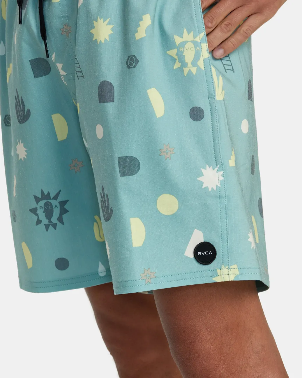 RVCA 16"-17" Outseam>ATLAS ELASTIC WAIST 17" BOARDSHORTS