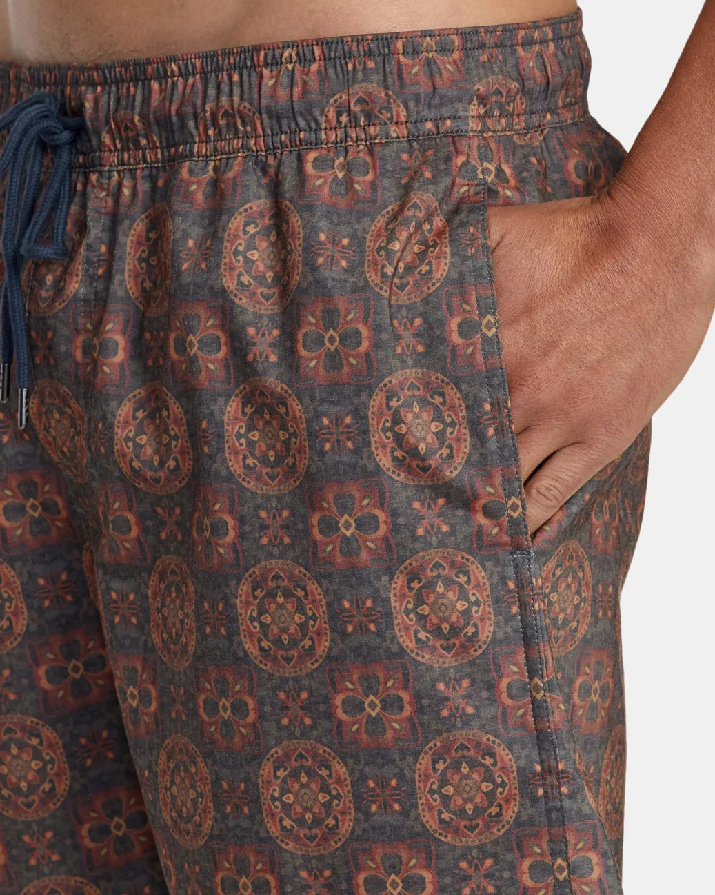 RVCA Boardshorts / Trunks|16"-17" Outseam>BARNES ELASTIC WAIST 17" BOARDSHORTS