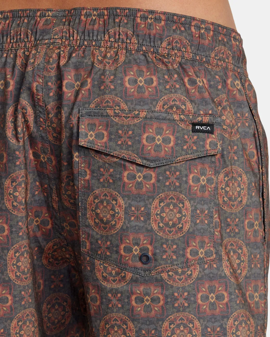 RVCA Boardshorts / Trunks|16"-17" Outseam>BARNES ELASTIC WAIST 17" BOARDSHORTS