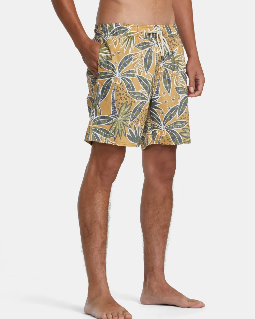 RVCA 16"-17" Outseam>BARNES ELASTIC WAIST 17" BOARDSHORTS