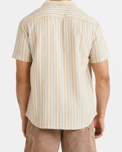 RVCA Shirts / Flannels>BEAT STRIPE SHORT SLEEVE SHIRT