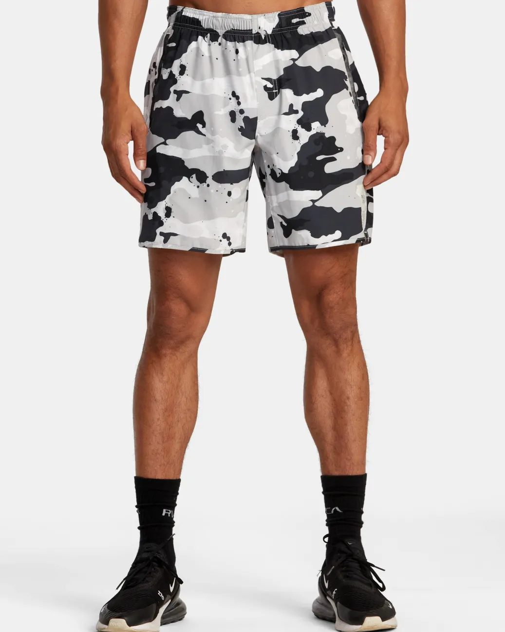 RVCA Athletic Shorts|Athletic Shorts>BEDWIN X STASH YOGGER STRETCH 17" ELASTIC WAIST SHORTS