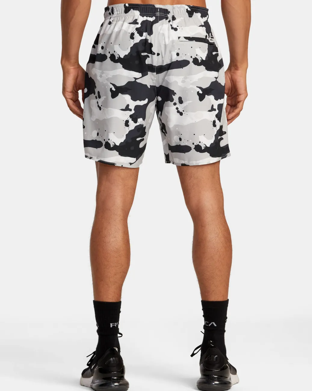 RVCA Athletic Shorts|Athletic Shorts>BEDWIN X STASH YOGGER STRETCH 17" ELASTIC WAIST SHORTS