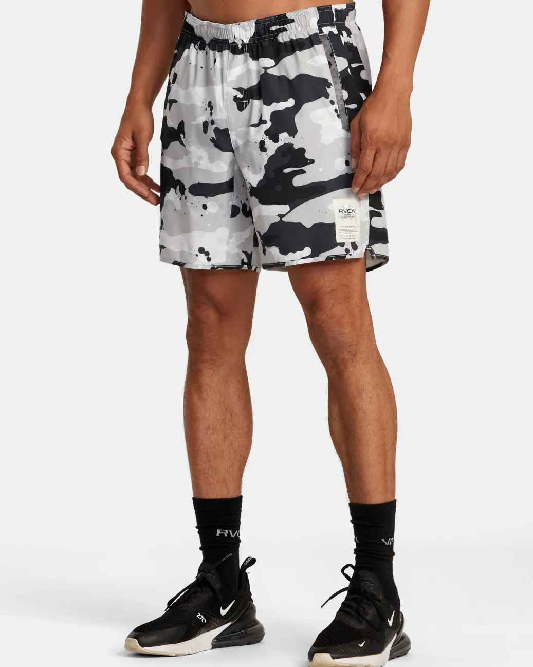 RVCA Athletic Shorts|Athletic Shorts>BEDWIN X STASH YOGGER STRETCH 17" ELASTIC WAIST SHORTS