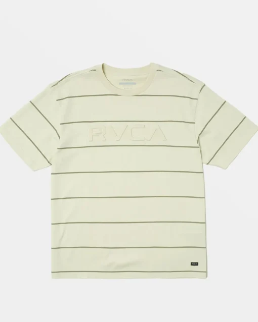 RVCA Tees / Tanks>BEVEL STRIPE SHORT SLEEVE TEE