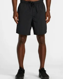 RVCA Shorts / Hybrids>BIG LOUNGER ELASTIC WAIST SHORTS
