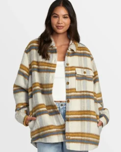 Women RVCA Jackets>BIRDIE SHACKET