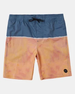 BOY RVCA Boardshorts>BOYS COUNTY ELASTIC WAIST 16" BOARDSHORTS