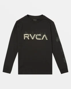 BOY RVCA Tees / Tanks>BOYS DESERTSCAPE LONG SLEEVE TEE