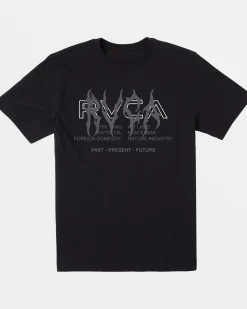 BOY RVCA Tees / Tanks>BOYS METALURGY SHORT SLEEVE TEE