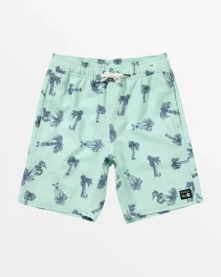 BOY RVCA Boardshorts>BOYS POMMIER PALMS BOARDSHORTS