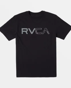 BOY RVCA Tees / Tanks>BOYS SPLIT PATH TEE