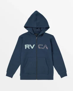 BOY RVCA Hoodies / Fleeces>BOYS SPLIT PATH ZIP HOODIE
