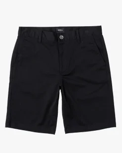 BOY RVCA Shorts>BOYS WEEKDAY STRETCH 18" SHORTS