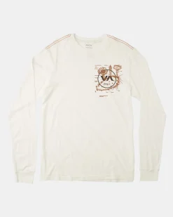 RVCA Tees / Tanks>CACTUSCEA LONG SLEEVE TEE