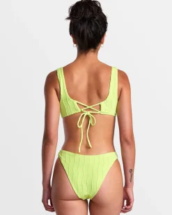 Women RVCA Bikini Tops|Bikini Tops>CHEVY GROOVES LACEBACK BRALETTE BIKINI TOP