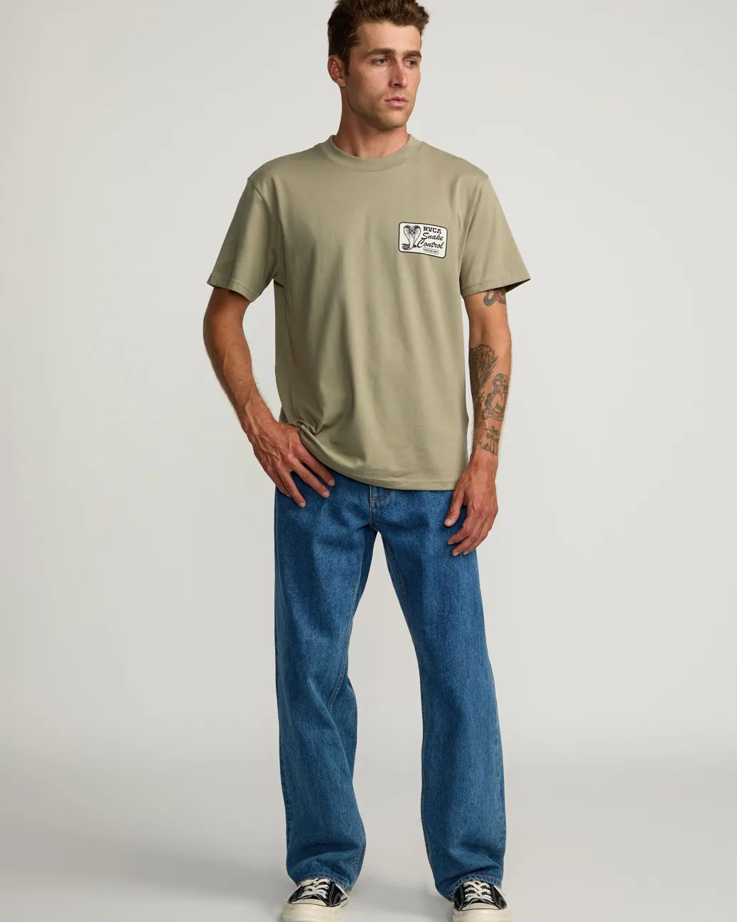 RVCA Tees / Tanks>COBRA SERVICES TEE