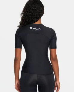 Women RVCA Compression Clothing>COMPRESSION SHORT SLEEVE SURF TEE