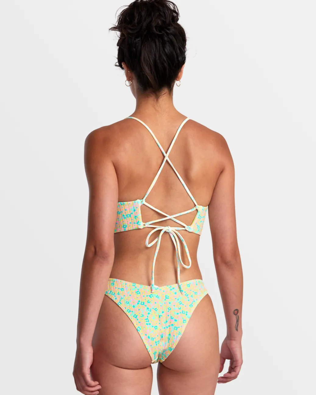 Women RVCA Bikini Bottoms|Bikini Bottoms>CONFETTI V-FRONT FRENCH BIKINI BOTTOMS