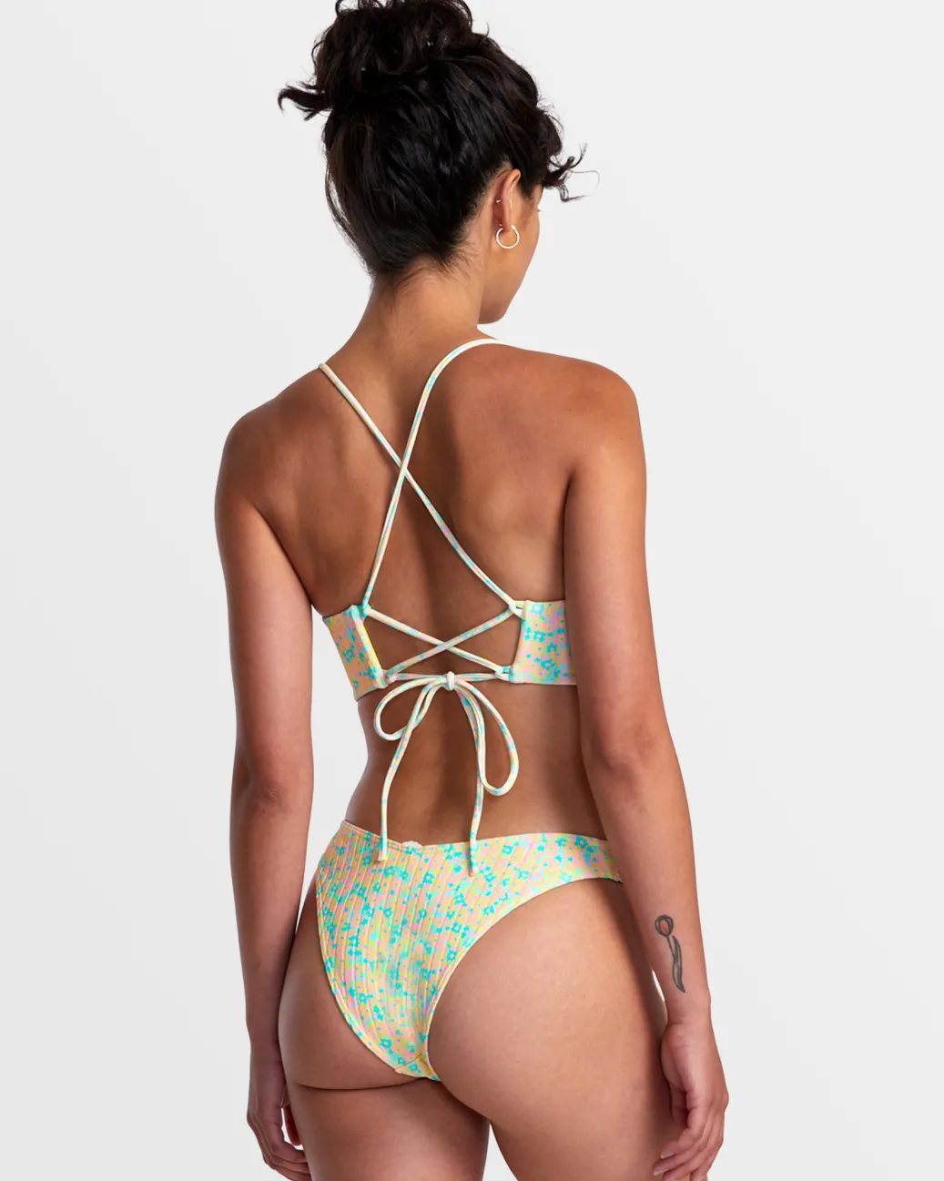 Women RVCA Bikini Bottoms|Bikini Bottoms>CONFETTI V-FRONT FRENCH BIKINI BOTTOMS