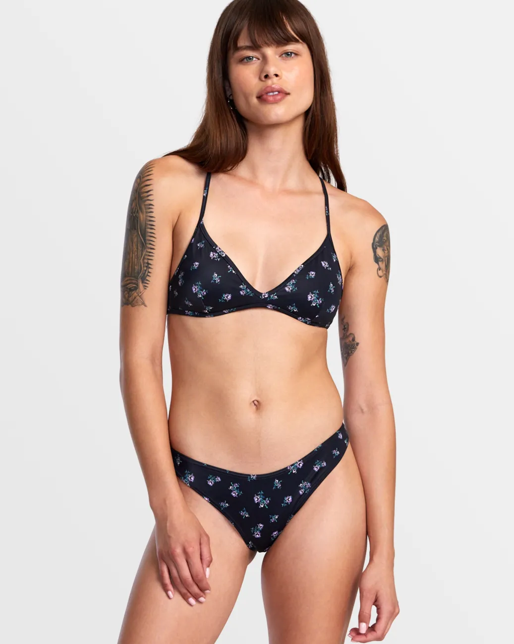 Women RVCA Bikini Tops|Bikini Tops>CONTEMPO CROSSBACK TRIANGLE BIKINI TOP
