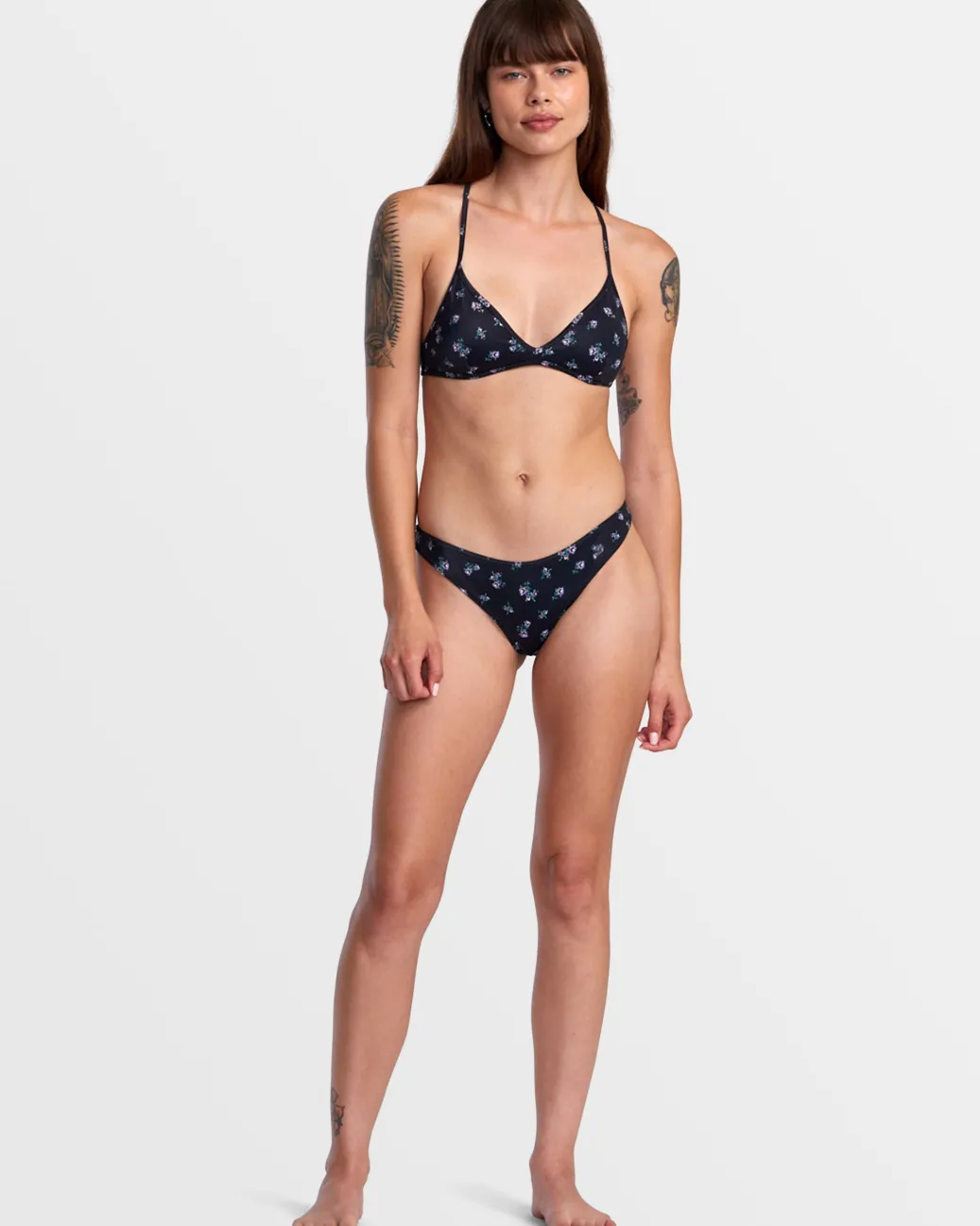 Women RVCA Bikini Bottoms|Bikini Bottoms>CONTEMPO HIGH LEG FRENCH BIKINI BOTTOMS