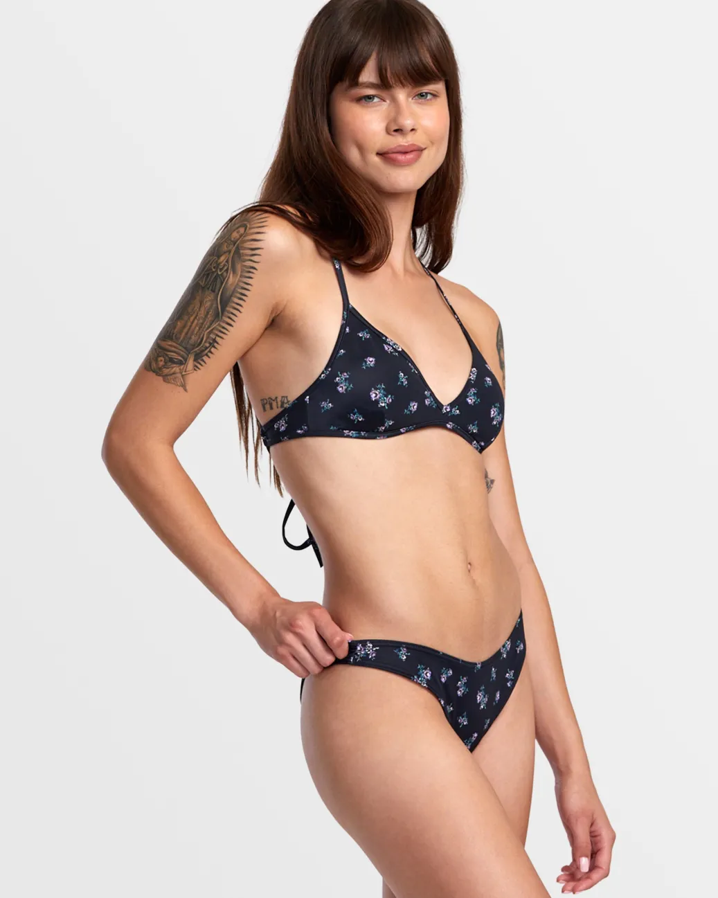 Women RVCA Bikini Bottoms|Bikini Bottoms>CONTEMPO HIGH LEG FRENCH BIKINI BOTTOMS