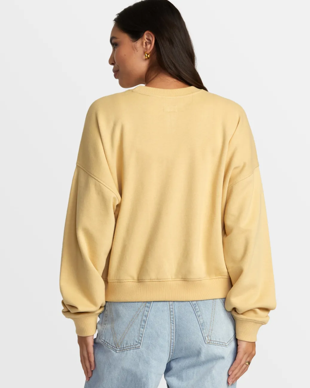 Women RVCA Hoodies / Fleece>COURT CREWNECK SWEATSHIRT