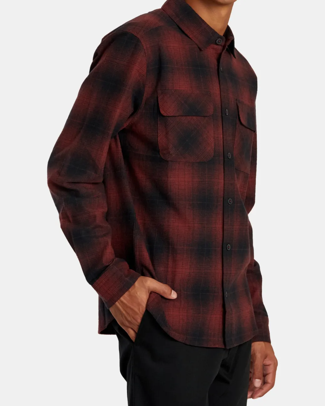 RVCA Shirts / Flannels>DAYSHIFT FLANNEL LONG SLEEVE TOP