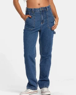 Women RVCA Denim|Pants>DAYSHIFT JEANS