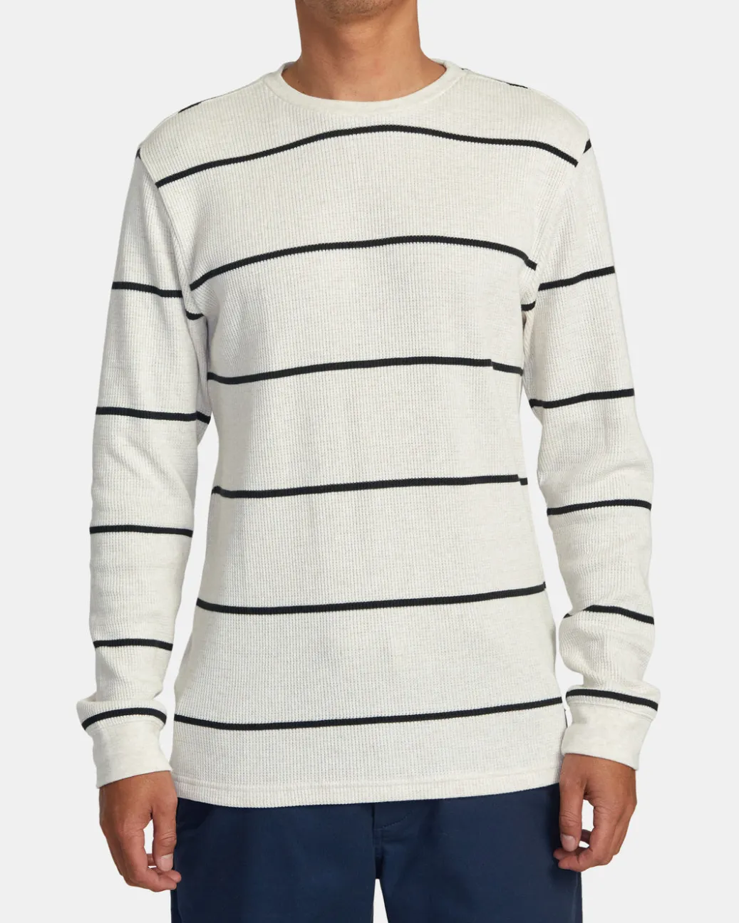 RVCA Tees / Tanks>DAYSHIFT THERMAL STRIPE LONG SLEEVE