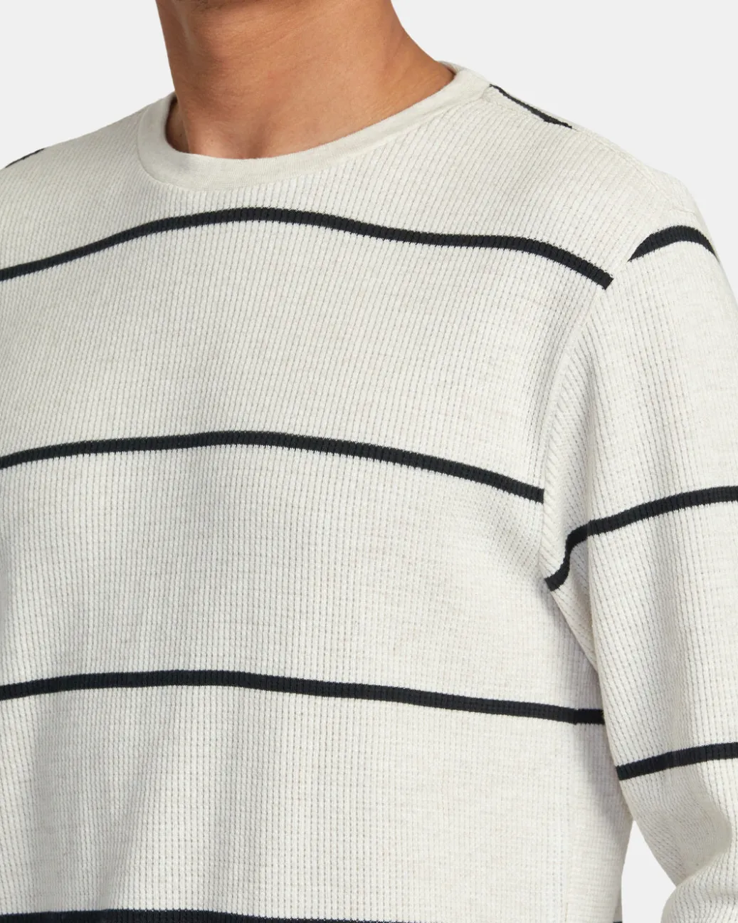 RVCA Tees / Tanks>DAYSHIFT THERMAL STRIPE LONG SLEEVE