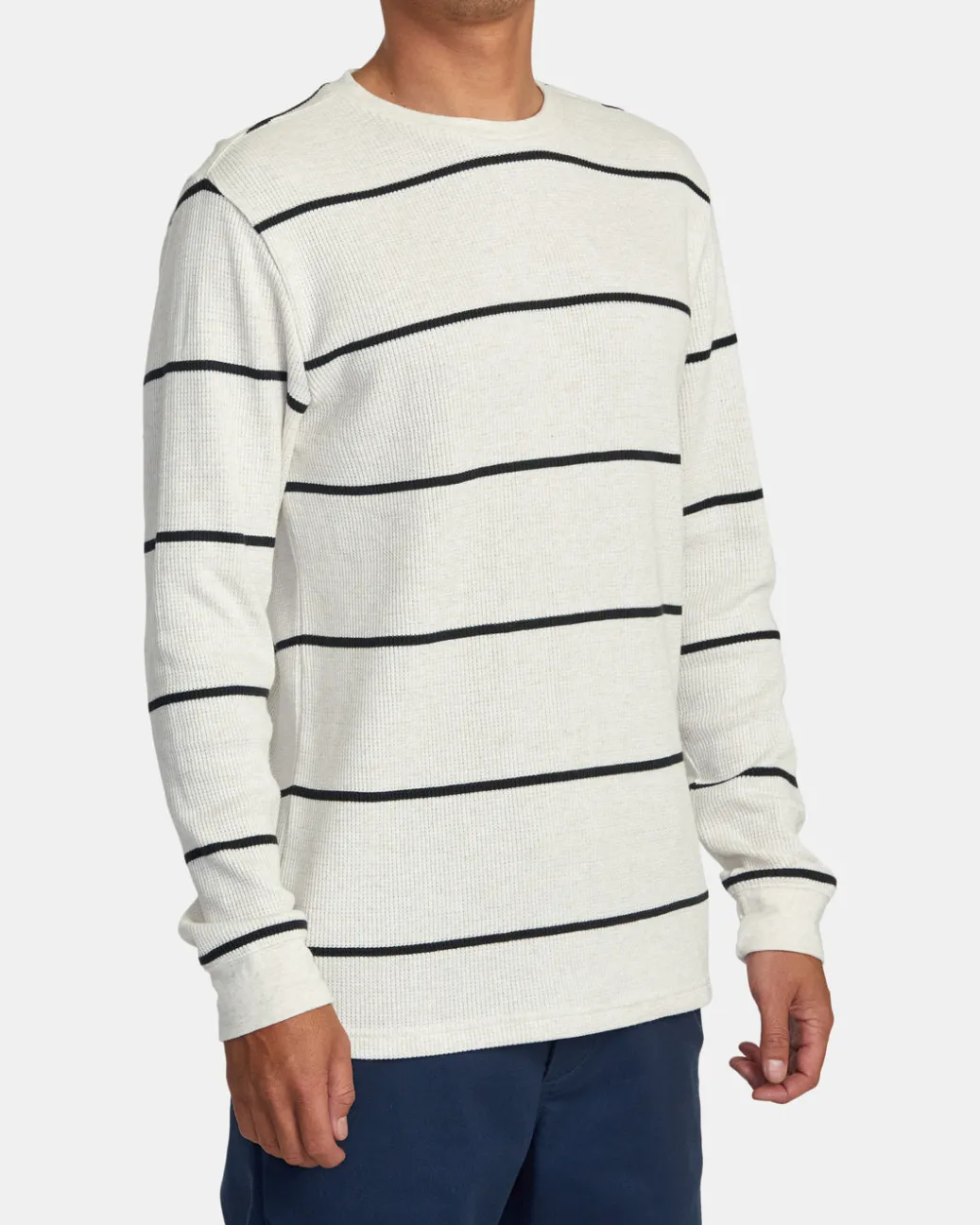 RVCA Tees / Tanks>DAYSHIFT THERMAL STRIPE LONG SLEEVE