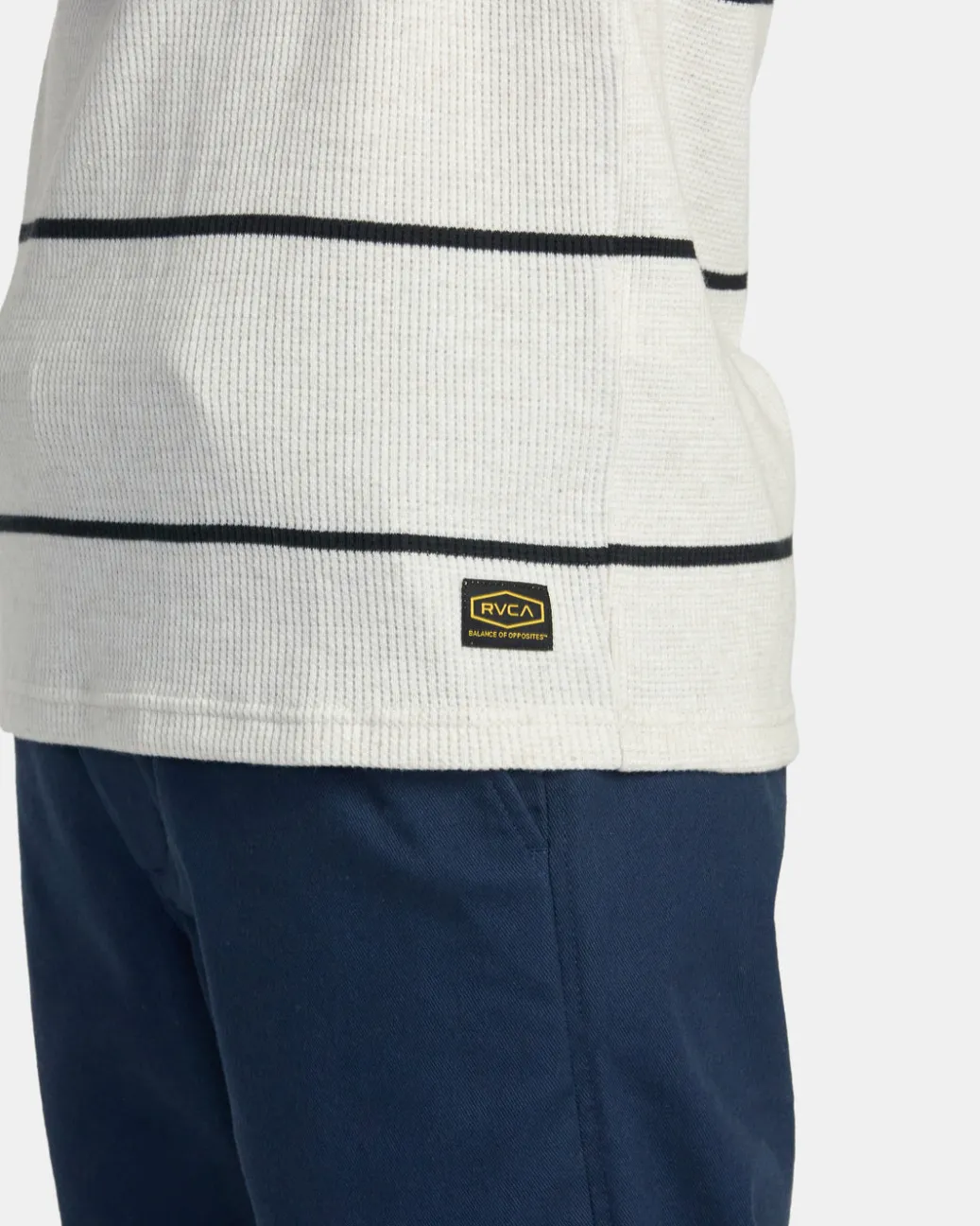 RVCA Tees / Tanks>DAYSHIFT THERMAL STRIPE LONG SLEEVE