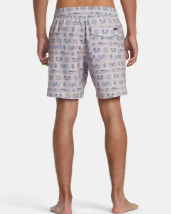 RVCA 16"-17" Outseam>DORADO ELASTIC WAIST BOARDSHORTS 17''