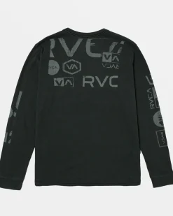 RVCA Tees / Tanks>DOT MATRIX LONG SLEEVE TEE