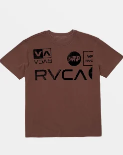 RVCA Tees / Tanks>DOT MATRIX SHORT SLEEVE TEE