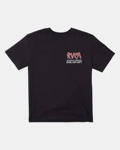 RVCA Tees / Tanks>ELECTRICAL SERVICES SHORT SLEEVE TEE