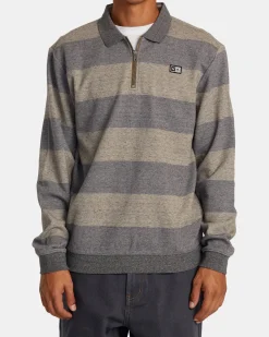 RVCA Hoodies / Sweatshirts>ERASER HALF ZIP SWEATSHIRT