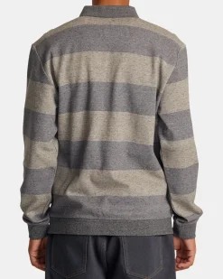 RVCA Hoodies / Sweatshirts>ERASER HALF ZIP SWEATSHIRT