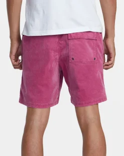 RVCA Shorts / Hybrids>ESCAPE 17" ELASTIC WAIST CORDUROY SHORTS
