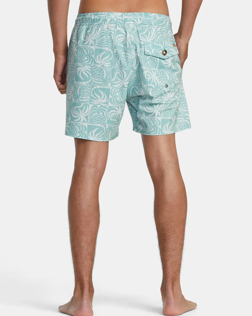 RVCA 16"-17" Outseam>EXOTICA ELASTIC WAIST BOARDSHORTS 16''