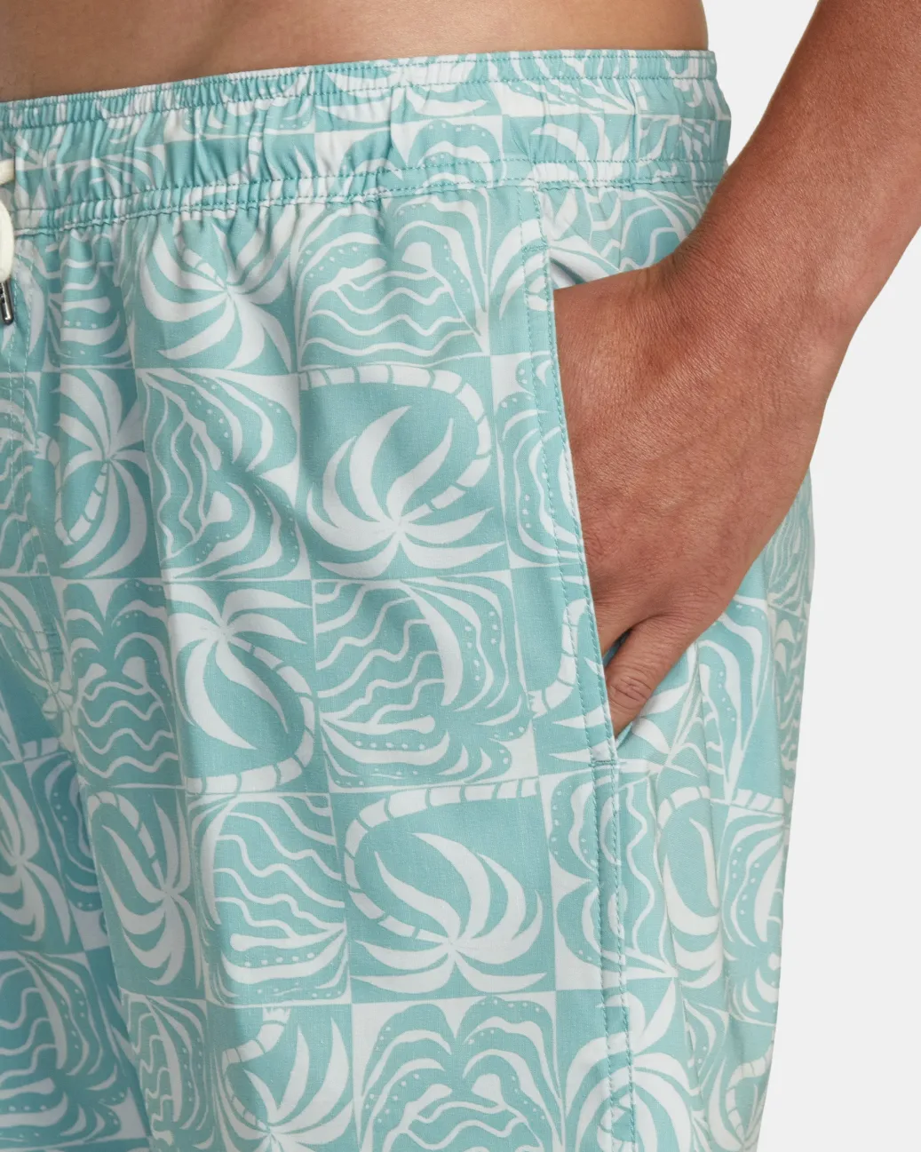 RVCA 16"-17" Outseam>EXOTICA ELASTIC WAIST BOARDSHORTS 16''