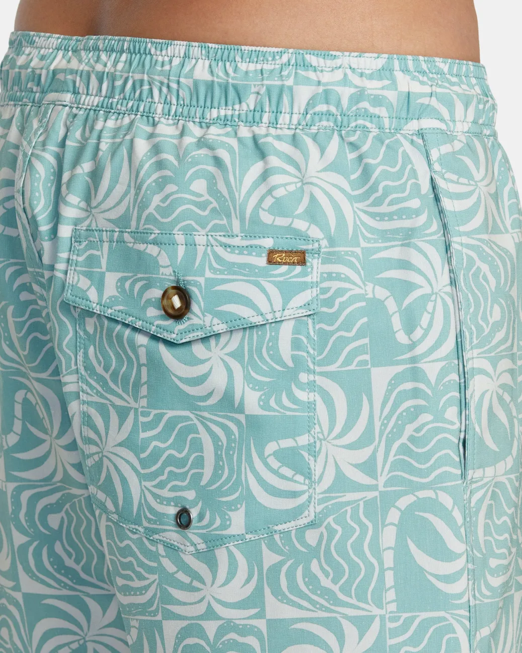 RVCA 16"-17" Outseam>EXOTICA ELASTIC WAIST BOARDSHORTS 16''