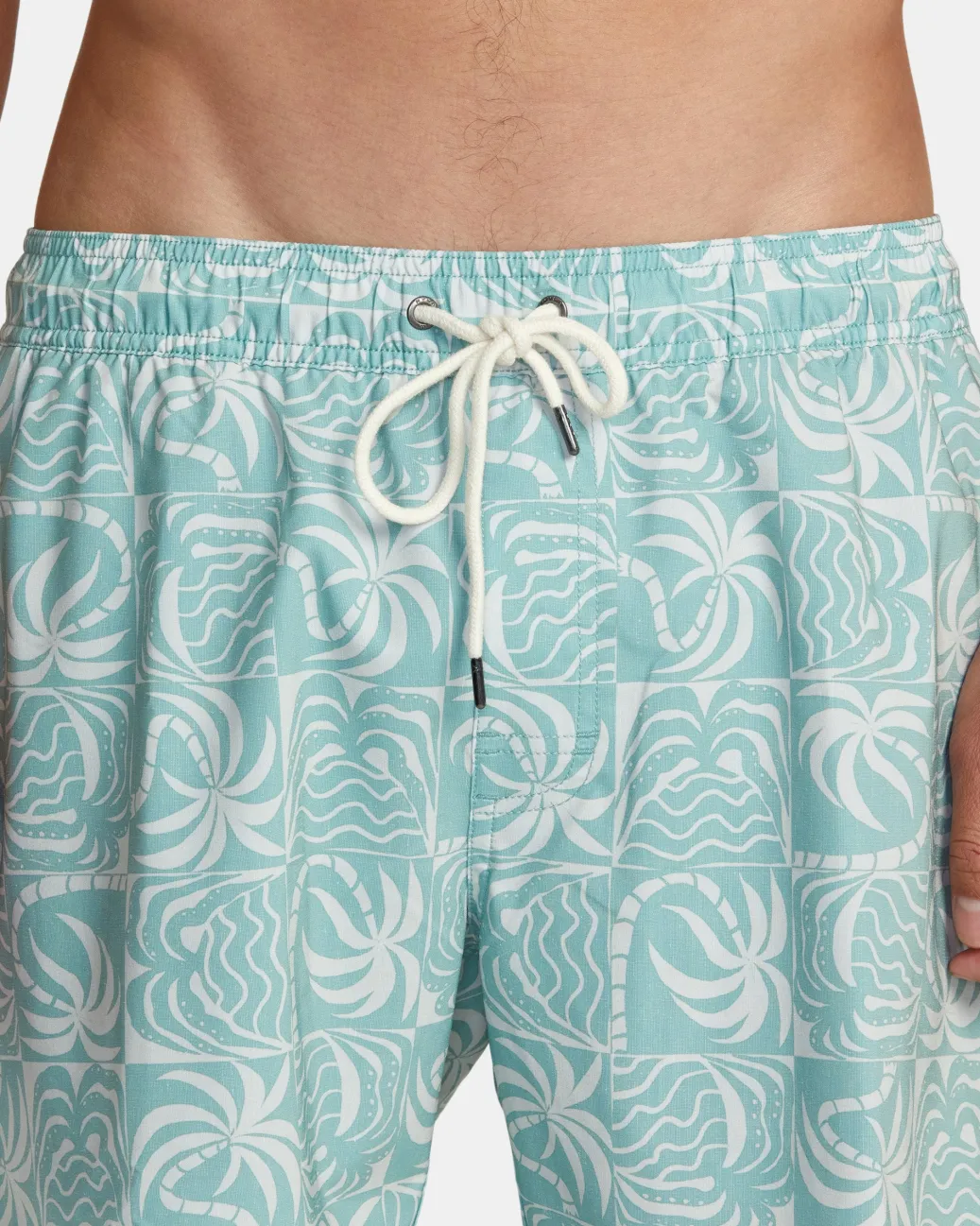 RVCA 16"-17" Outseam>EXOTICA ELASTIC WAIST BOARDSHORTS 16''