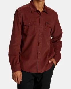 RVCA Shirts / Flannels>FREEMAN CORD LONG SLEEVE SHIRT